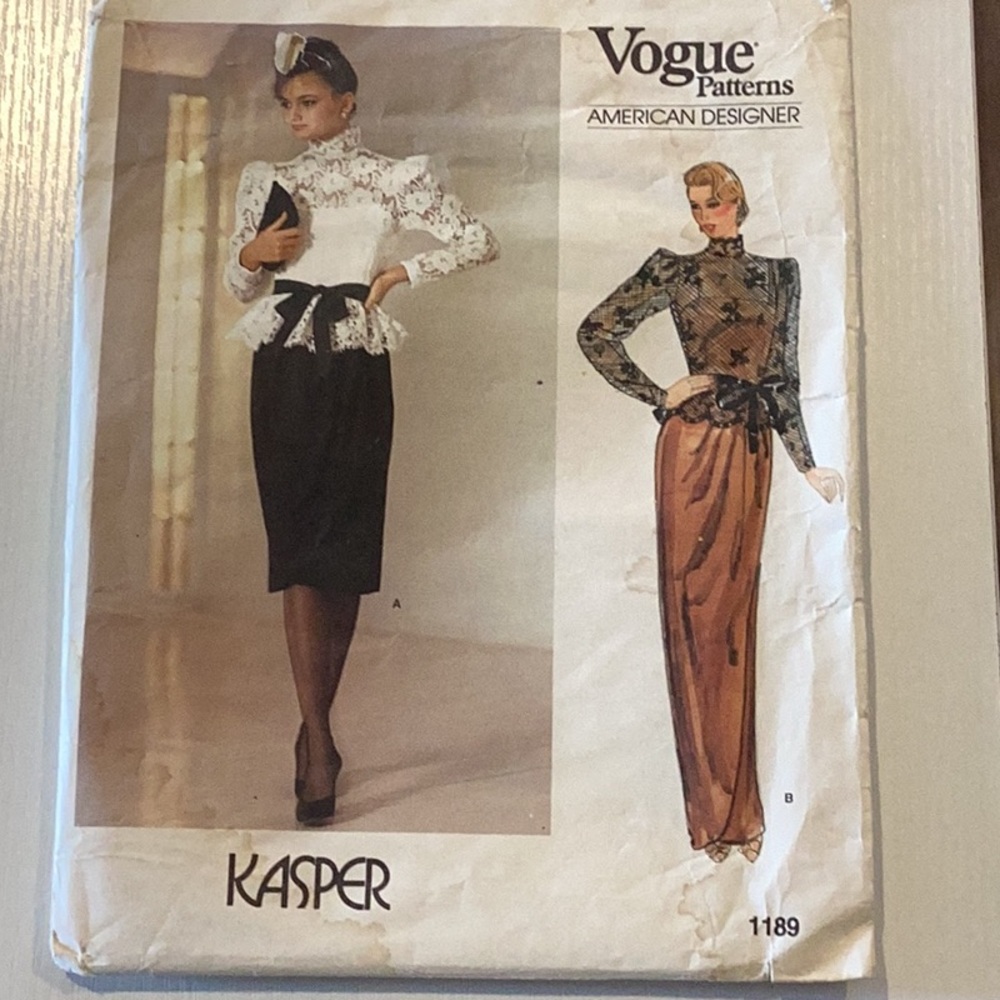 Vogue patterns American designer KASPER